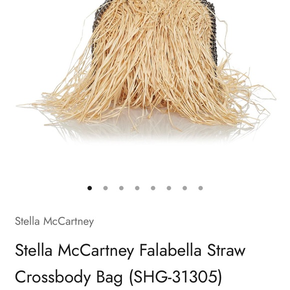 NWT Stella McCartney Falabella Straw Crossbody Bag (SHG-31305) - Picture 15 of 16